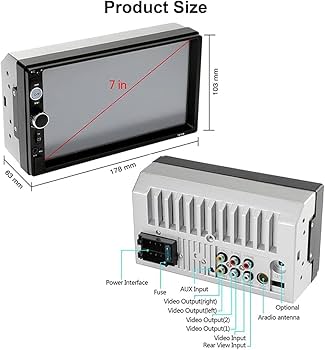 Amazon.com: Hikity 7 Inch Double Din Car Stereo Touchscreen